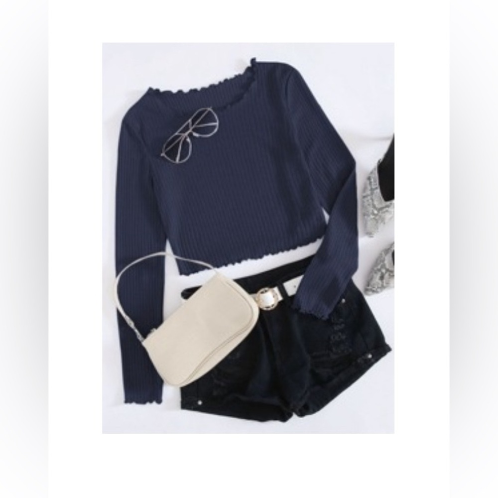 Waffle knit shirt